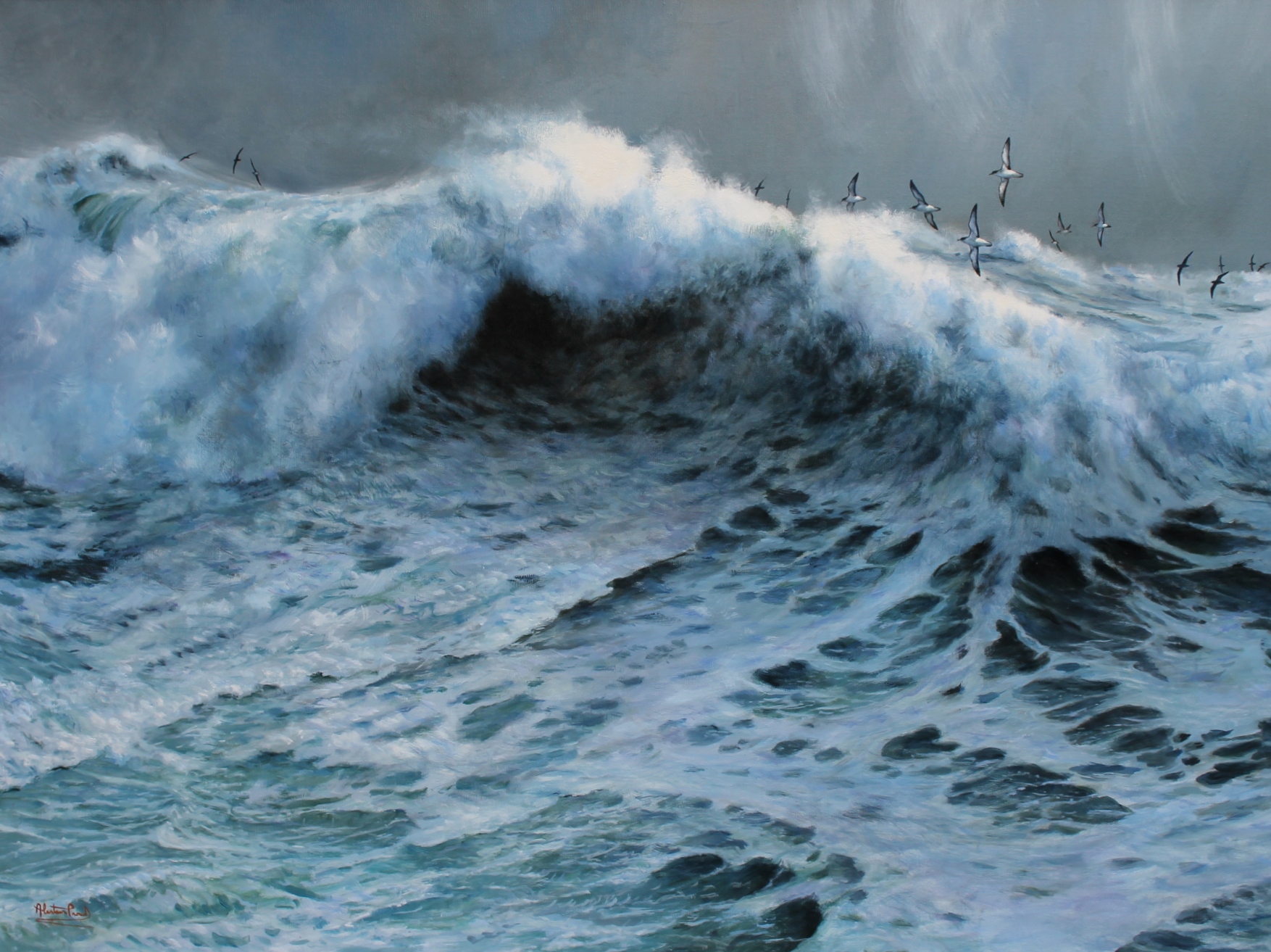 Alastair Proud - Last light Shearwaters