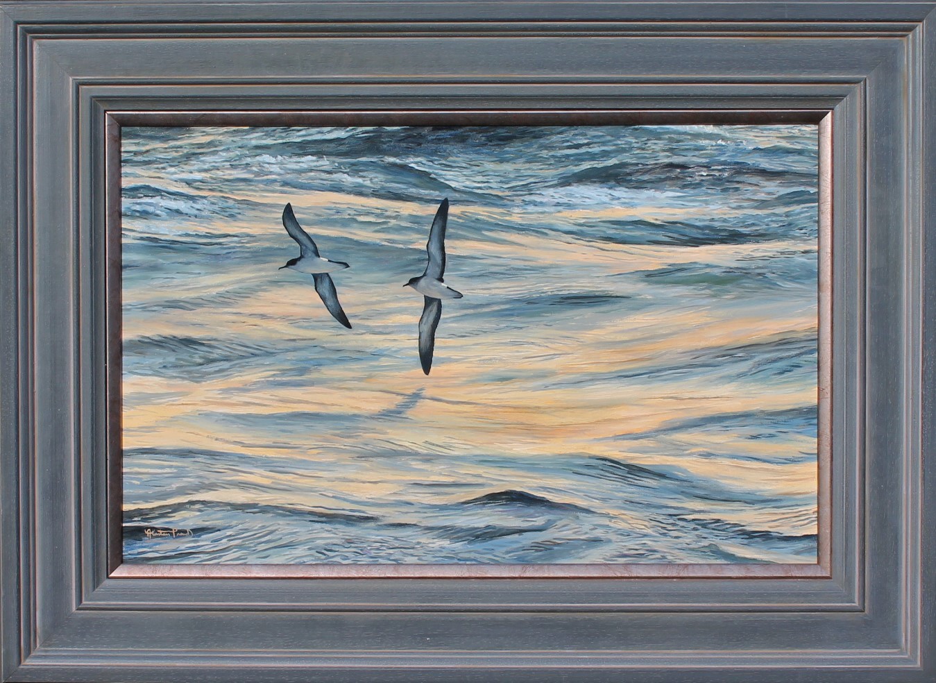 Alastair Proud - Tranquil Seas and Shearwaters - framed (2)