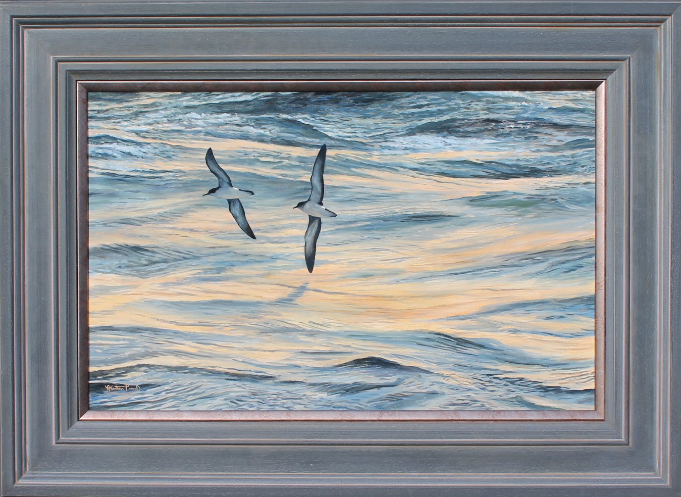 Alastair Proud - Tranquil Seas and Shearwaters - framed