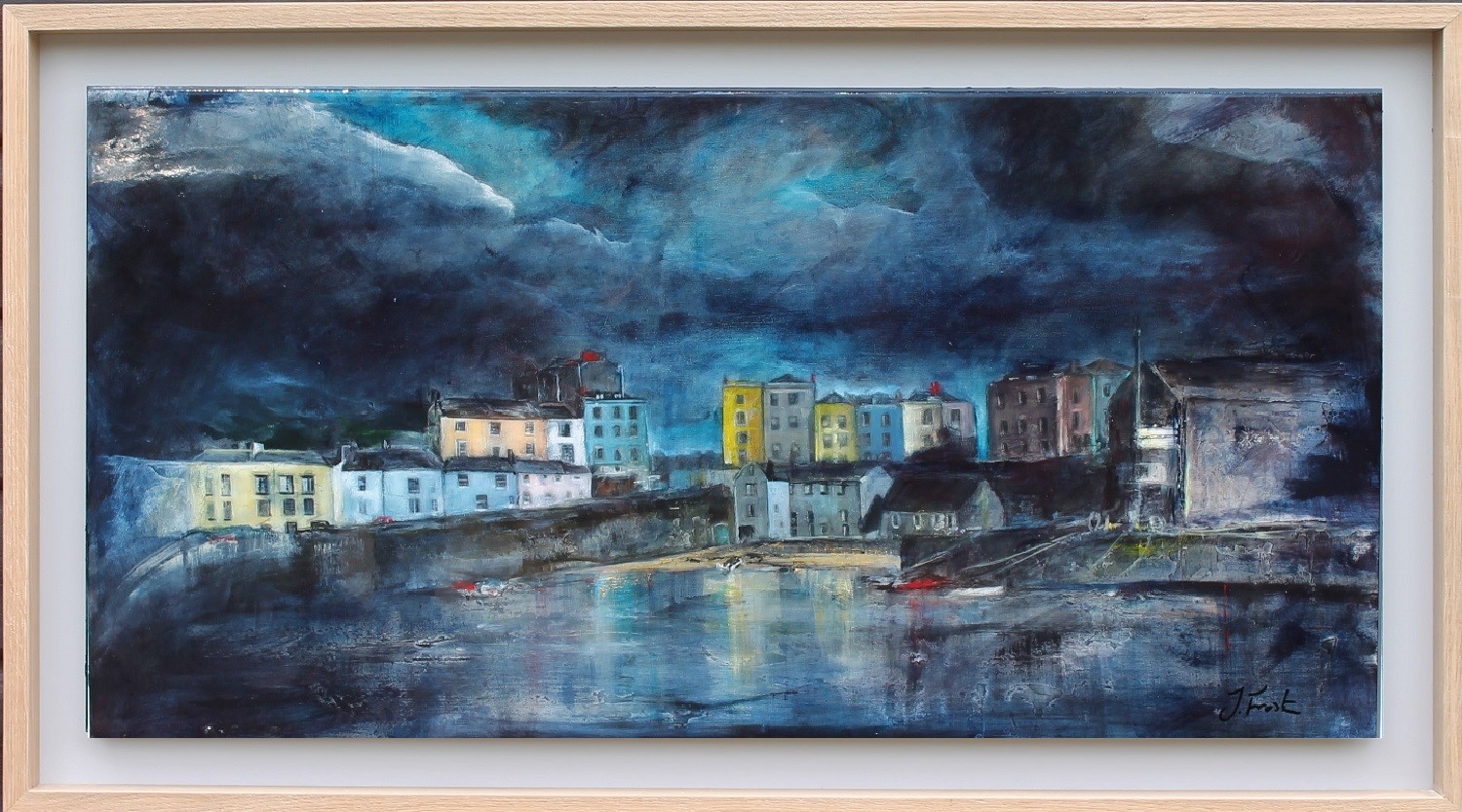 Jo Frost Tenby Harbour- framed 2