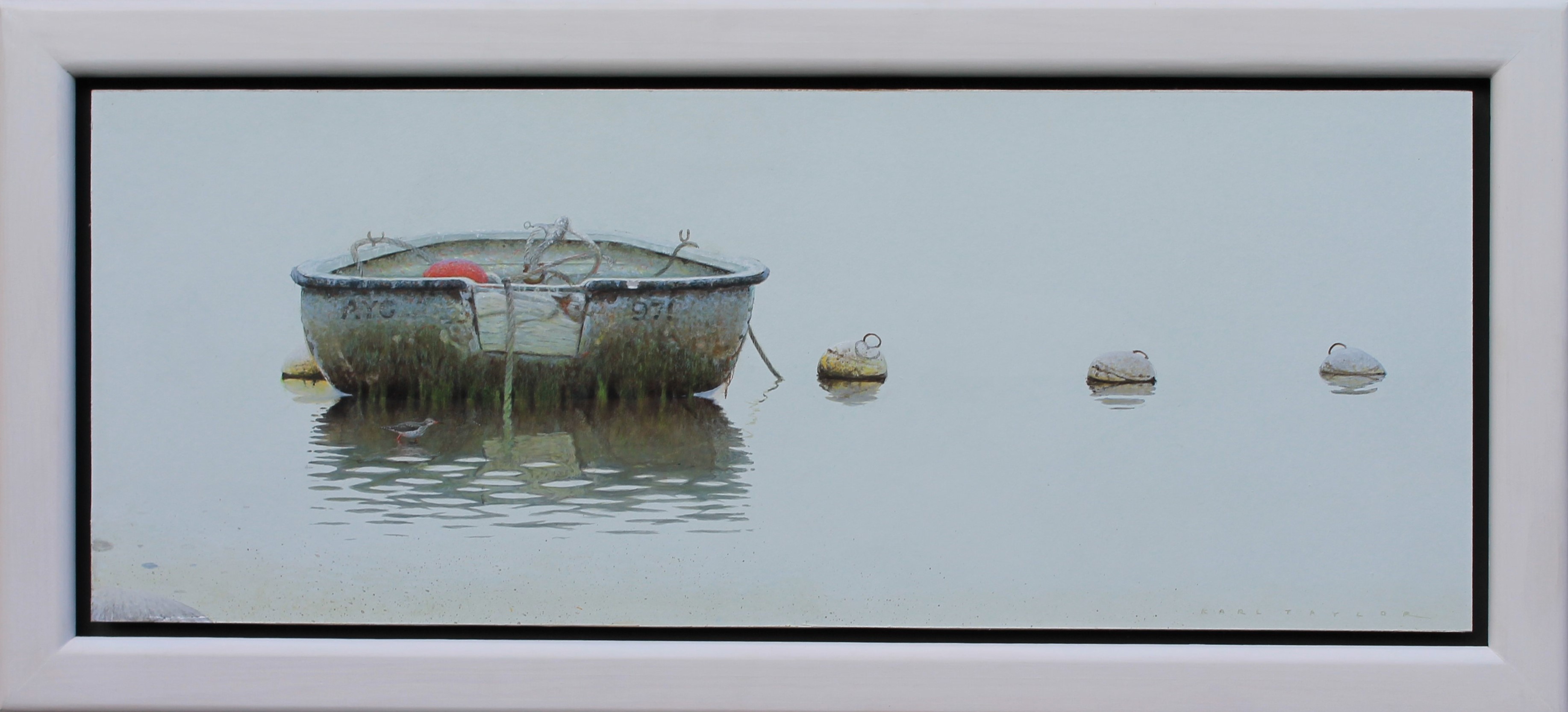 Karl Taylor - In the shallows- redshank - framed